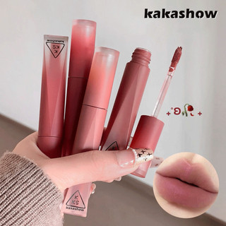 Son Lỏng Lì Nhung KAKASHOW - Chống Thấm Nước Lâu Dài Chống Dính Phong Cách Hàn Quốc Sắc Tố Cao Màu Xám-pink Lip Gloss W01