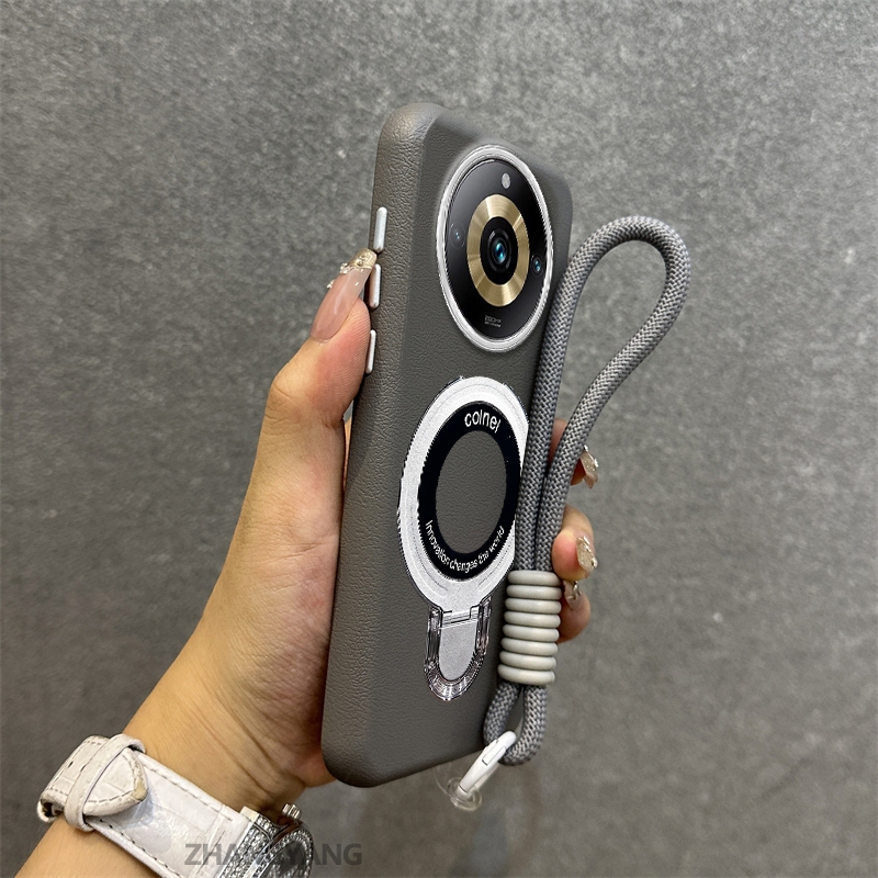 Ốp Lưng Cho realme 11 Pro 5G 11 Pro Plus 5G Vỏ Điện Thoại Họa Tiết Da Màu Cao Cấp Giá Đỡ Điện Thoại Kim Loại Thẩm Mỹ Miễn Phí Và Tinh Tế Dây