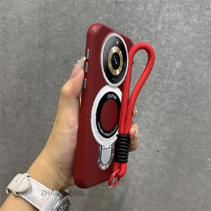 Ốp Lưng Cho realme 11 Pro 5G 11 Pro Plus 5G Vỏ Điện Thoại Họa Tiết Da Màu Cao Cấp Giá Đỡ Điện Thoại Kim Loại Thẩm Mỹ Miễn Phí Và Tinh Tế Dây