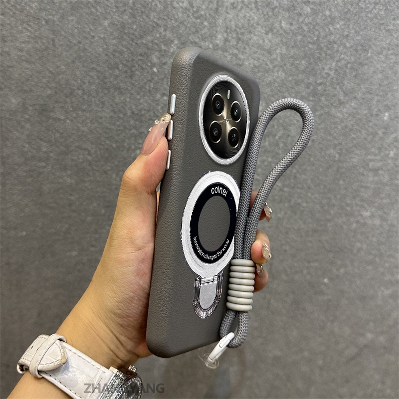 Ốp Lưng Cho realme 12 5G 12x 5G 12 Pro 12 Pro Plus Vỏ Điện Thoại Họa Tiết Da Màu Cao Cấp Giá Đỡ Điện Thoại Kim Loại Thẩm Mỹ Miễn Phí Và Tinh Tế Dây