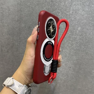 Ốp Lưng Cho realme 12 5G 12x 5G 12 Pro 12 Pro Plus Vỏ Điện Thoại Họa Tiết Da Màu Cao Cấp Giá Đỡ Điện Thoại Kim Loại Thẩm Mỹ Miễn Phí Và Tinh Tế Dây