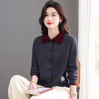 Dệt Kim Nữ Thu Đông Cardigan Dài Tay Áo Len Cardigan Phiên Bản Hàn Quốc Đi Lại Thời Trang Đơn Giản Mới