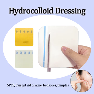 5 Chiếc Hydrocolloid Trong Suốt Mặc Quần Áo Có Thể Cắt Vết Thương Mặc Mỏng Chữa Bệnh Miếng Dán Mụn Miếng Dán Miếng Dán Mụn