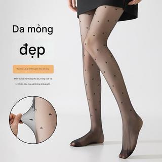 Vớ chấm bi nữ T-Crotch lụa chống móc, trong suốt