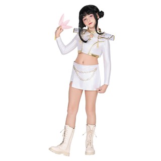 Đầm cosplay trắng vàng phong cách K-POP anime cho người lớn, phù hợp biểu diễn và Halloween ZOEY&RUMI Anime cô gái chơi trang phục