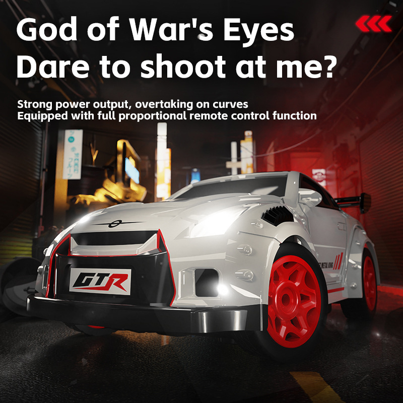 1: 64 Mini GTR RC Drift Car 2.4GHz Máy Tính Để Bàn Điều Khiển Từ Xa Đua Xe Đồ Chơi Xe Có Điều Khiển Ánh Sáng & Tốc Độ