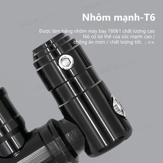 SEAMETAL Xe Máy Gương Gắn Xe Máy Gương Chiếu Hậu Nối Dài Powersports Tay Cầm Phụ Kiện Dành Cho Nam Nữ Gia Đình Ngoài Trời