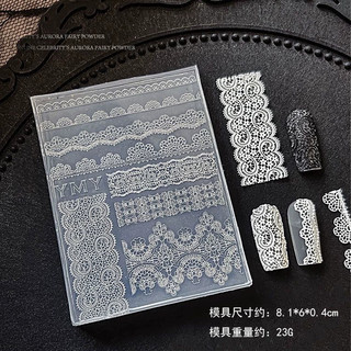 [ANNIES] Ren Làm Móng Tay Cao Cấp Khuôn Silicon Bông Tuyết Váy Handmade Trang Trí Móng Tay Phụ Kiện Nhỏ Dụng Cụ