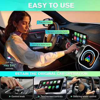 Mới 4in1 Android IOS Tự Động Không Dây Carplay Adapter Gương Liên Kết Màn Hình Airplay Bluetooth WiFi Kết Nối Thông Minh Nâng Cấp Carplay Adapter