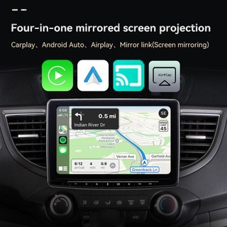 Mới 4in1 Android IOS Tự Động Không Dây Carplay Adapter Gương Liên Kết Màn Hình Airplay Bluetooth WiFi Kết Nối Thông Minh Nâng Cấp Carplay Adapter