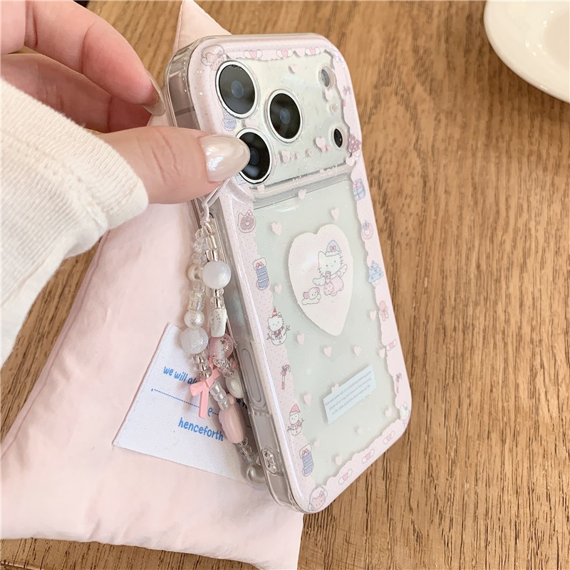 Ốp điện thoại TPU họa tiết mèo chăm sóc iPhone 17 Pro Max 16 pro max
