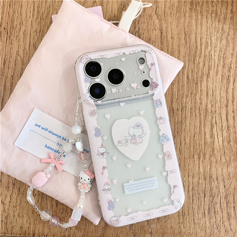Ốp điện thoại TPU họa tiết mèo chăm sóc iPhone 17 Pro Max 16 pro max