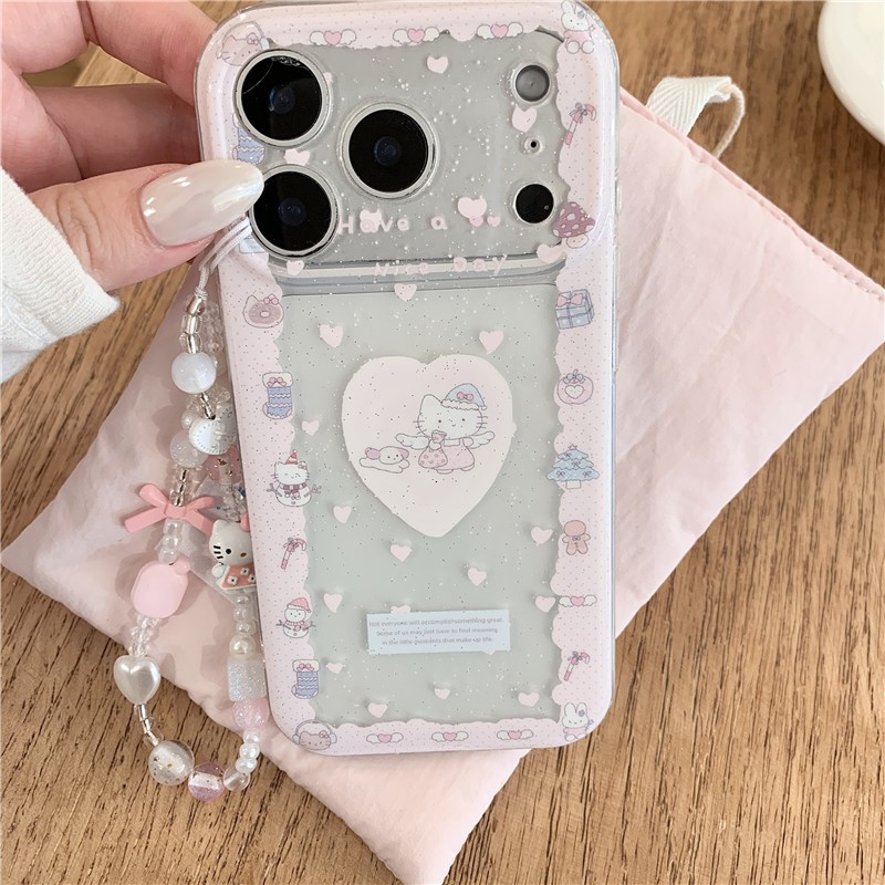 Ốp điện thoại TPU họa tiết mèo chăm sóc iPhone 17 Pro Max 16 pro max