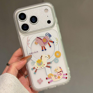 Ốp lưng họa tiết ngựa đầy màu sắc cho iPhone 11 12 Pro 13 Pro Max 15 Pro Max 14 16 Pro 16 Plus 17 Air 17 Pro 17 Pro Max