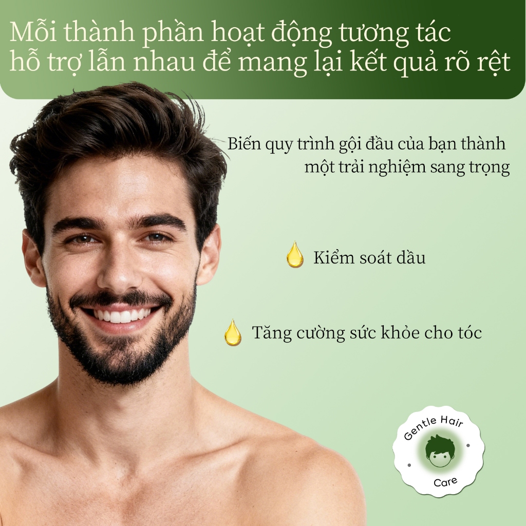 Dầu gội đầu tinh dầu trà 500ml,kiểm soát dầu,làm phồng tóc,phục hồi tóc hư tổn,Kẻ thù của tóc dầu