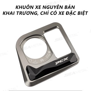 SEAMETAL PCX Phụ Kiện Đánh Lửa Công Tắc Bao CNC Khóa Cửa Điện Nút Bao Da Bảo Vệ Cho XE HONDA PCX125 PCX160 2021-2024
