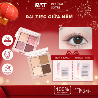 【Mua 1 Được 3】Romantic Beauty Bảng Phấn Mắt Afternoon Tea 4 Ô Đa Năng Chống Nước Chống Mồ Hôi Cho Học Sinh