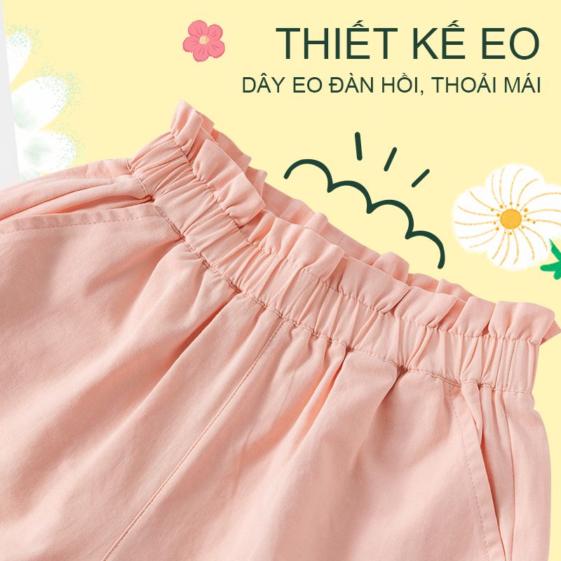 Quần short nữ W.G.Q, Thiết kế thắt lưng Bud, Mềm mại thoải mái khi in, Thích hợp cho trang phục thể thao ngoài trời mùa hè