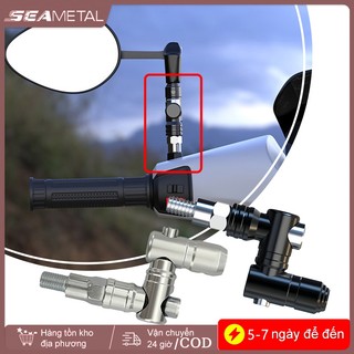 SEAMETAL Xe Máy Gương Gắn Xe Máy Gương Chiếu Hậu Nối Dài Powersports Tay Cầm Phụ Kiện Dành Cho Nam Nữ Gia Đình Ngoài Trời