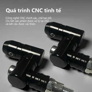 SEAMETAL Xe Máy Gương Gắn Xe Máy Gương Chiếu Hậu Nối Dài Powersports Tay Cầm Phụ Kiện Dành Cho Nam Nữ Gia Đình Ngoài Trời