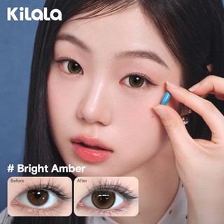 Kính áp tròng Kilala màu nâu CozyHazel/BrightAmber/MysticGrey/RosyPink  lens cận 6 tháng DIA 14.2mm có độ (0-7) 1 cặp