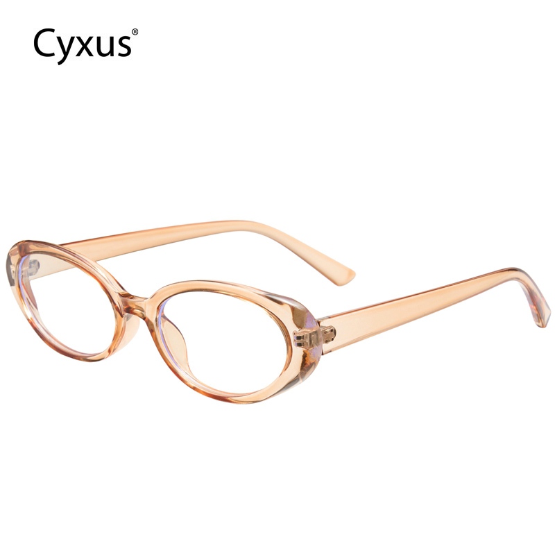 Cyxus Kính Chống Ánh Sáng Xanh Nữ Gọng Mắt Mèo Dày Giảm Mỏi Mắt Chống Tia UV Toàn Diện 8243