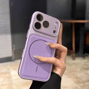 Có vỏ ống kính / vỏ cứng da tương thích với iPhone 13 pro max 14 pro max 15 pro max 16 pro max 17 pro max max