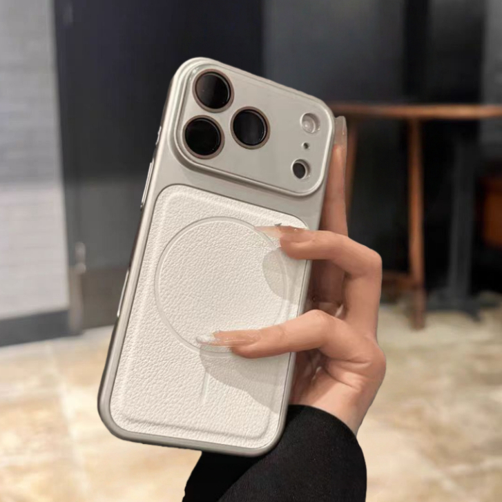 Có vỏ ống kính / vỏ cứng da tương thích với iPhone 13 pro max 14 pro max 15 pro max 16 pro max 17 pro max max