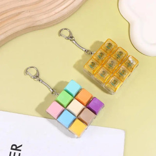 4/9 Keys LED Keyboard Fidget Keychain Clicker Button Stress Relief Toy cho người lớn Văn phòng Lo lắng Ngón tay Tập thể dục Keycap cảm giác