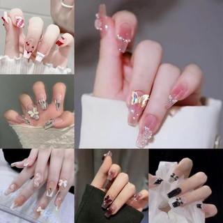 Set 24 Móng Tay Giả Trang Trí Nghệ Thuật DIY