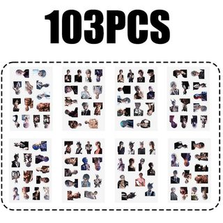 103 Chiếc Anime Game Tình Yêu Và Sâu Không Gian Sillus Miếng Dán DIY Điện Thoại Chống Thấm Nước Trong Suốt PET Miếng Dán