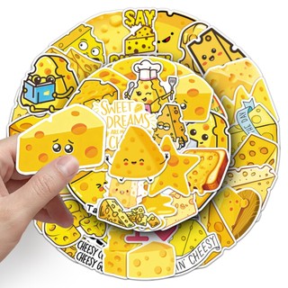 Bộ 50 Phô Mai Dễ Thương Meme Graffiti Dán Thực Phẩm Hoạt Hình Decal DIY Notebook Miếng Dán Điện Thoại Đồ Chơi Trẻ Em