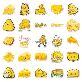 Bộ 50 Phô Mai Dễ Thương Meme Graffiti Dán Thực Phẩm Hoạt Hình Decal DIY Notebook Miếng Dán Điện Thoại Đồ Chơi Trẻ Em