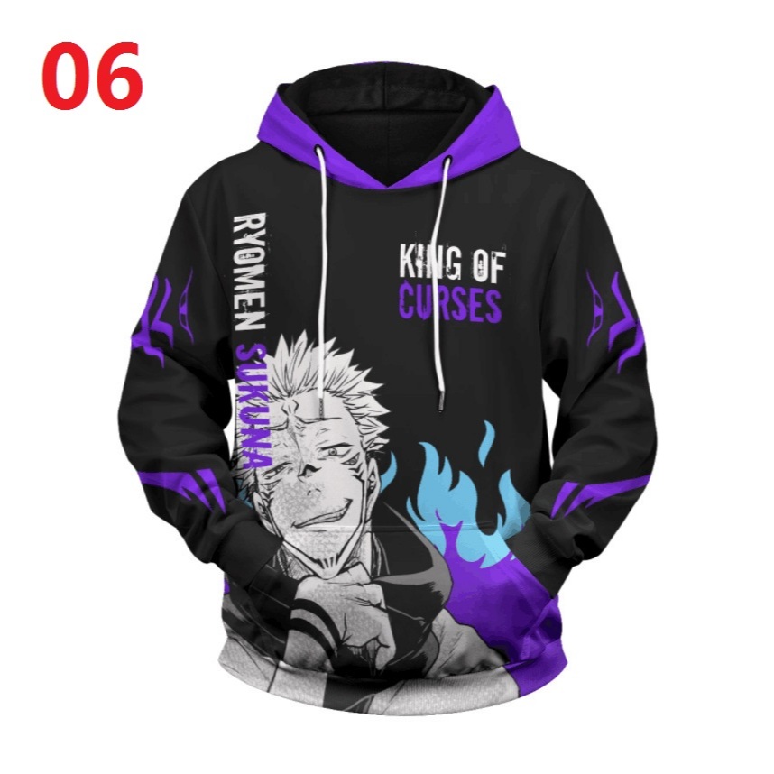 Áo khoác thời trang Jujutsu Kaisen Áo khoác ngoài in 3D