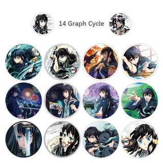 500 Chiếc Hoạt Hình Anime Demon Slayer Cuộn Miếng Dán DIY Laptop Điện Thoại Trẻ Em Đồ Chơi Quà Tặng Niêm Phong Nhãn Dán Nhãn Dán