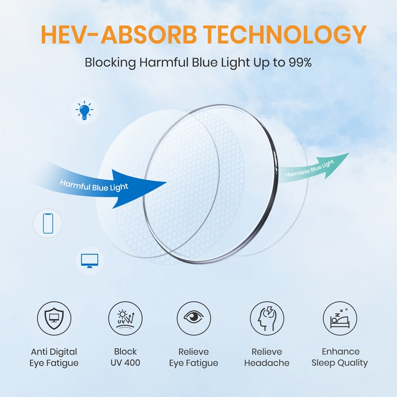 Cyxus Kính Chống Ánh Sáng Xanh Gọng Đa Giác TR90 Giảm Mỏi Mắt Bảo Vệ Mắt Máy Tính Văn Phòng Và Chơi Game 8233
