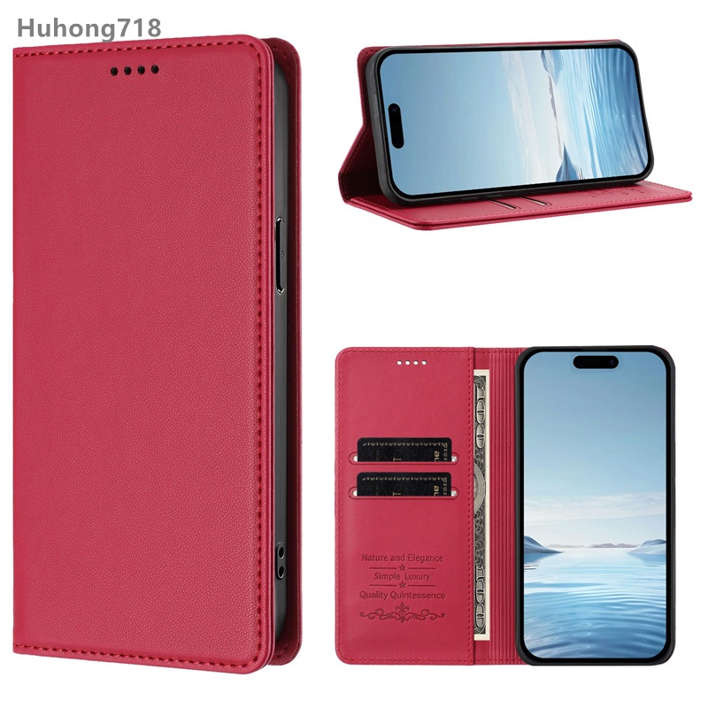 Ốp Lật Từ Tính Cho Sony Xperia 1 5 10 IV V VI VII 2023 2024 5G Có Giá Đỡ Thẻ Chức Năng Silicon Mềm Bảo Vệ Toàn Diện Vỏ Kinh Doanh