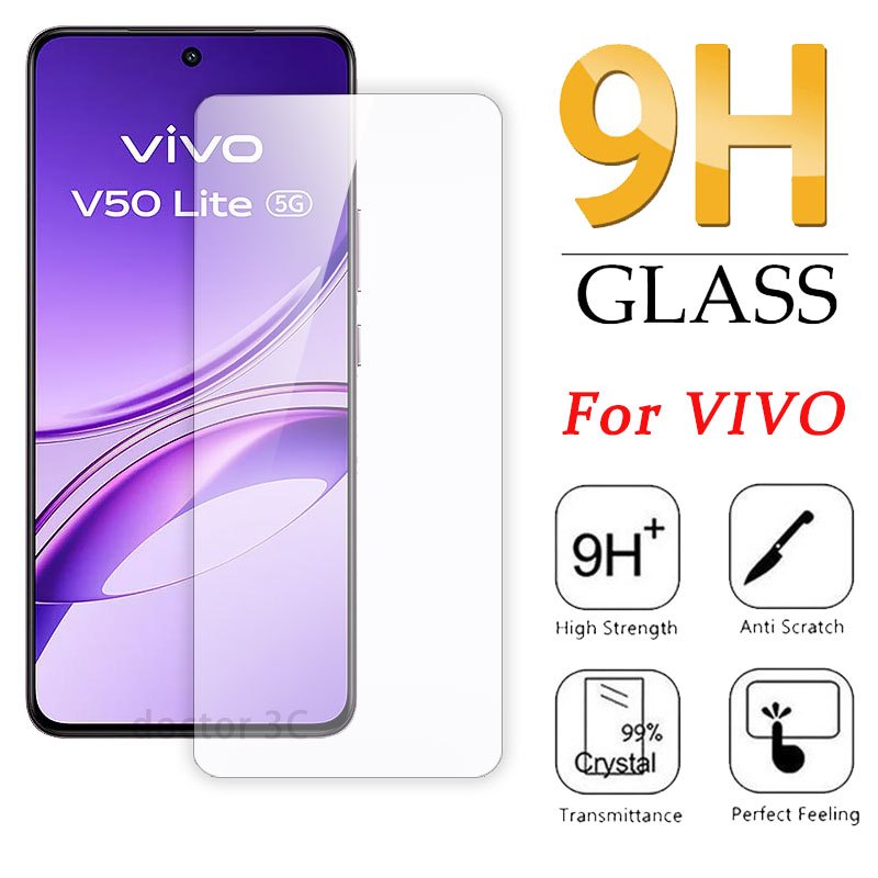 Kính cường lực bảo vệ toàn màn hình cho VIVO V60 V50 V40 Lite V29E V27E V25 V25E V23 V23E V21 V21E V20 SE V17 V15 S1 Pro X70 X60 X50 V19 4G 5G 2025