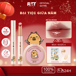 【Mua 1 Được 4】Romantic Beauty Bộ Trang Điểm Capybara Gồm Phấn Má Son Thạch Lâu Trôi Tự Nhiên Lên Màu Đẹp