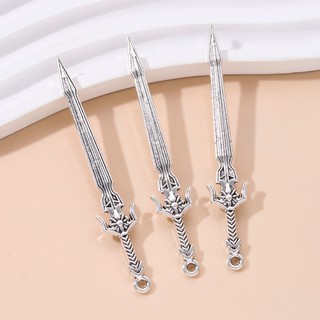 Thanh kiếm mini hợp kim quyến rũ - Phụ kiện trang sức DIY dễ thương cho handmade và mặt dây chuyền