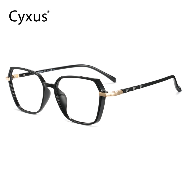 Cyxus Kính Chống Ánh Sáng Xanh Gọng Đa Giác TR90 Giảm Mỏi Mắt Bảo Vệ Mắt Máy Tính Văn Phòng Và Chơi Game 8233