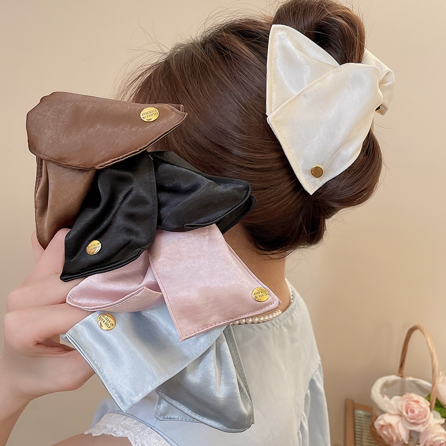 Kẹp Tóc Hình Tam Giác Chất Vải Nhung Kết Hợp Acrylic Phong Cách Vintage Hàn Quốc Kẹp Cá Mập Mẫu Mới