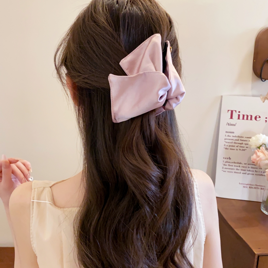 Kẹp Tóc Hình Tam Giác Chất Vải Nhung Kết Hợp Acrylic Phong Cách Vintage Hàn Quốc Kẹp Cá Mập Mẫu Mới