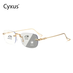 Cyxus Kính không gọng thời trang, kính chống ánh sáng xanh, có khả năng chống tia UV, phù hợp cho nhiều mục đích sử dụng, bao gồm cả sử dụng máy tính.8222