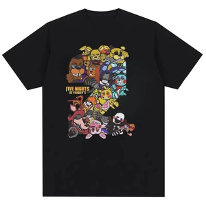 Áo thun nam FNAF với nhân vật Springtrap, cổ tròn thoáng mát, chất liệu bông cotton