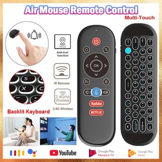 Chuột Không Dây Bằng Giọng Nói Điều Khiển Từ Xa Con Quay 2.4G BT Học IR Chipset Cho Máy Tính Máy Chiếu TV Box Chống Mất