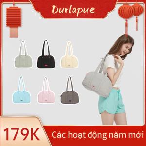 【Có sẵn màu mới】 Thiết kế chống thấm nước Túi xách Nylon dung tích lớn nhiều màu