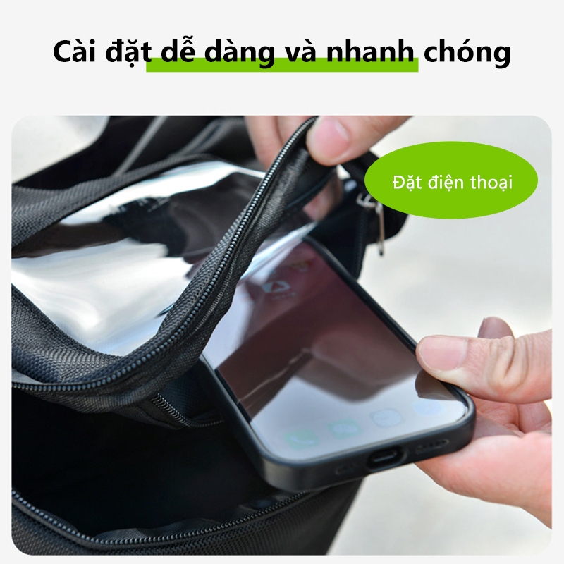 Túi treo điều hướng đi xe đạp đa năng SEAMETAL Túi lưu trữ phía trước đa chức năng cho xe máy / xe đạp / xe điện / xe ba bánh