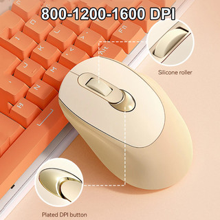 Chế Độ Kép 2.4G Bluetooth 5.0 Chuột Không Dây Công Thái Học Type-C Chuột Sạc Chế Độ Ngủ Thông Minh USB Im Lặng Game Thủ Chuột Cho PC