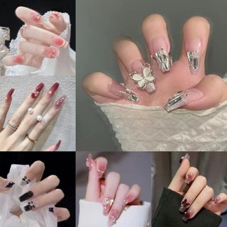 Set 24 Móng Tay Giả Trang Trí Nghệ Thuật DIY